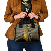 Jason Golden Fleece Seeker Shoulder Handbag Ancient Greek Mythology Heroic Warrior Dragon Battle