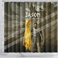 Jason Golden Fleece Seeker Shower Curtain Ancient Greek Mythology Heroic Warrior Dragon Battle