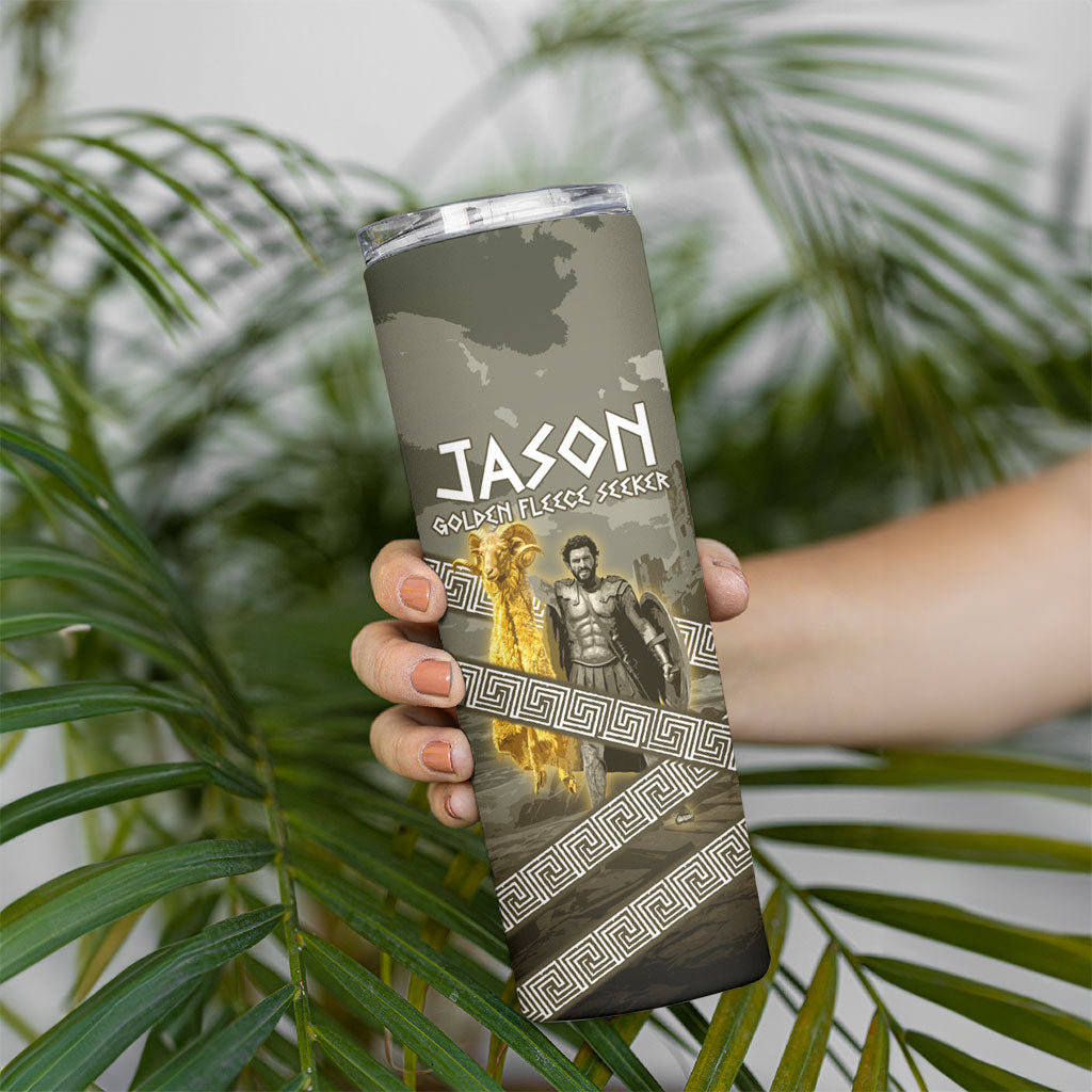 Jason Golden Fleece Seeker Skinny Tumbler Ancient Greek Mythology Heroic Warrior Dragon Battle