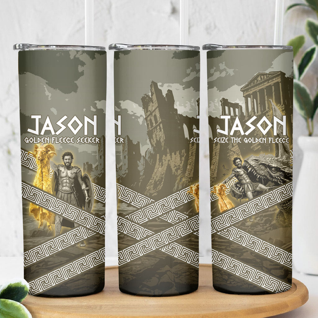 Jason Golden Fleece Seeker Skinny Tumbler Ancient Greek Mythology Heroic Warrior Dragon Battle