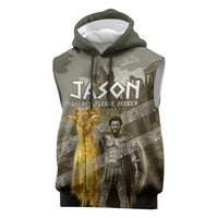 Jason Golden Fleece Seeker Sleeveless Hoodie Ancient Greek Mythology Heroic Warrior Dragon Battle