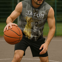 Jason Golden Fleece Seeker Sleeveless Hoodie Ancient Greek Mythology Heroic Warrior Dragon Battle