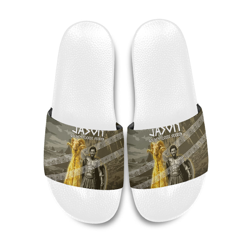 Jason Golden Fleece Seeker Slide Sandals Ancient Greek Mythology Heroic Warrior Dragon Battle