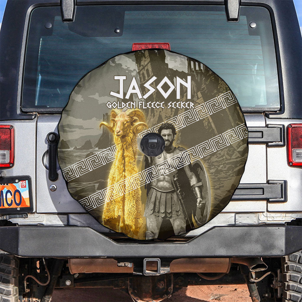 Jason Golden Fleece Seeker Spare Tire Cover Ancient Greek Mythology Heroic Warrior Dragon Battle
