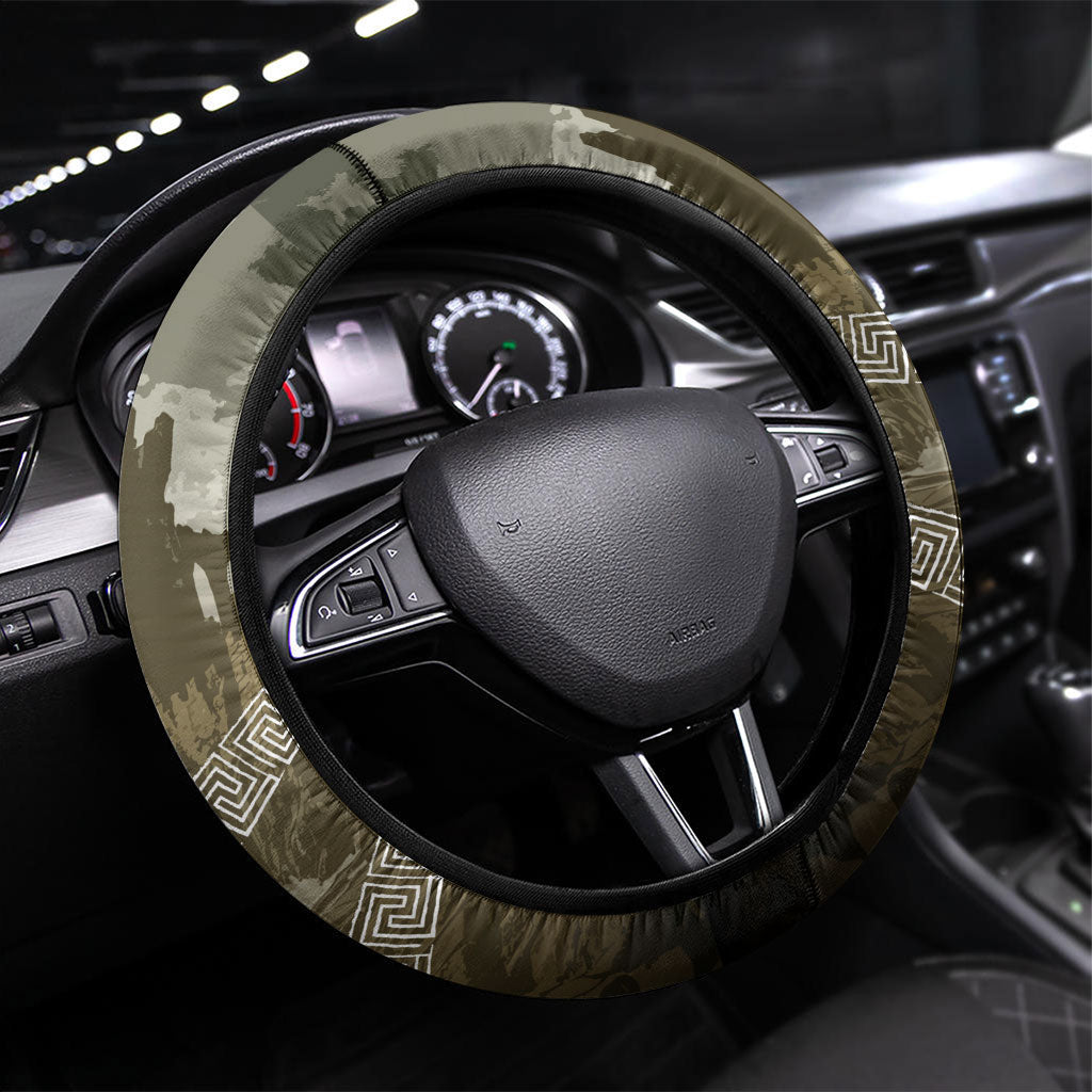 Jason Golden Fleece Seeker Steering Wheel Cover Ancient Greek Mythology Heroic Warrior Dragon Battle