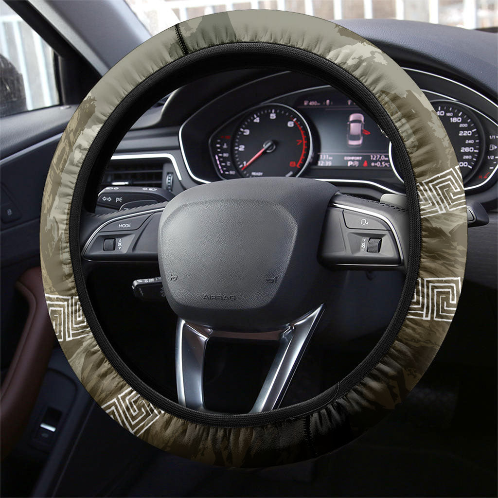 Jason Golden Fleece Seeker Steering Wheel Cover Ancient Greek Mythology Heroic Warrior Dragon Battle