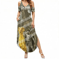 Jason Golden Fleece Seeker Summer Maxi Dress Ancient Greek Mythology Heroic Warrior Dragon Battle