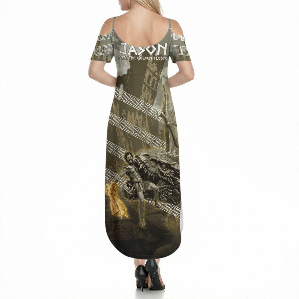 Jason Golden Fleece Seeker Summer Maxi Dress Ancient Greek Mythology Heroic Warrior Dragon Battle