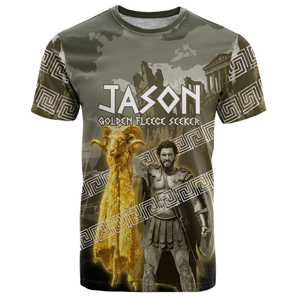 Jason Golden Fleece Seeker T Shirt Ancient Greek Mythology Heroic Warrior Dragon Battle