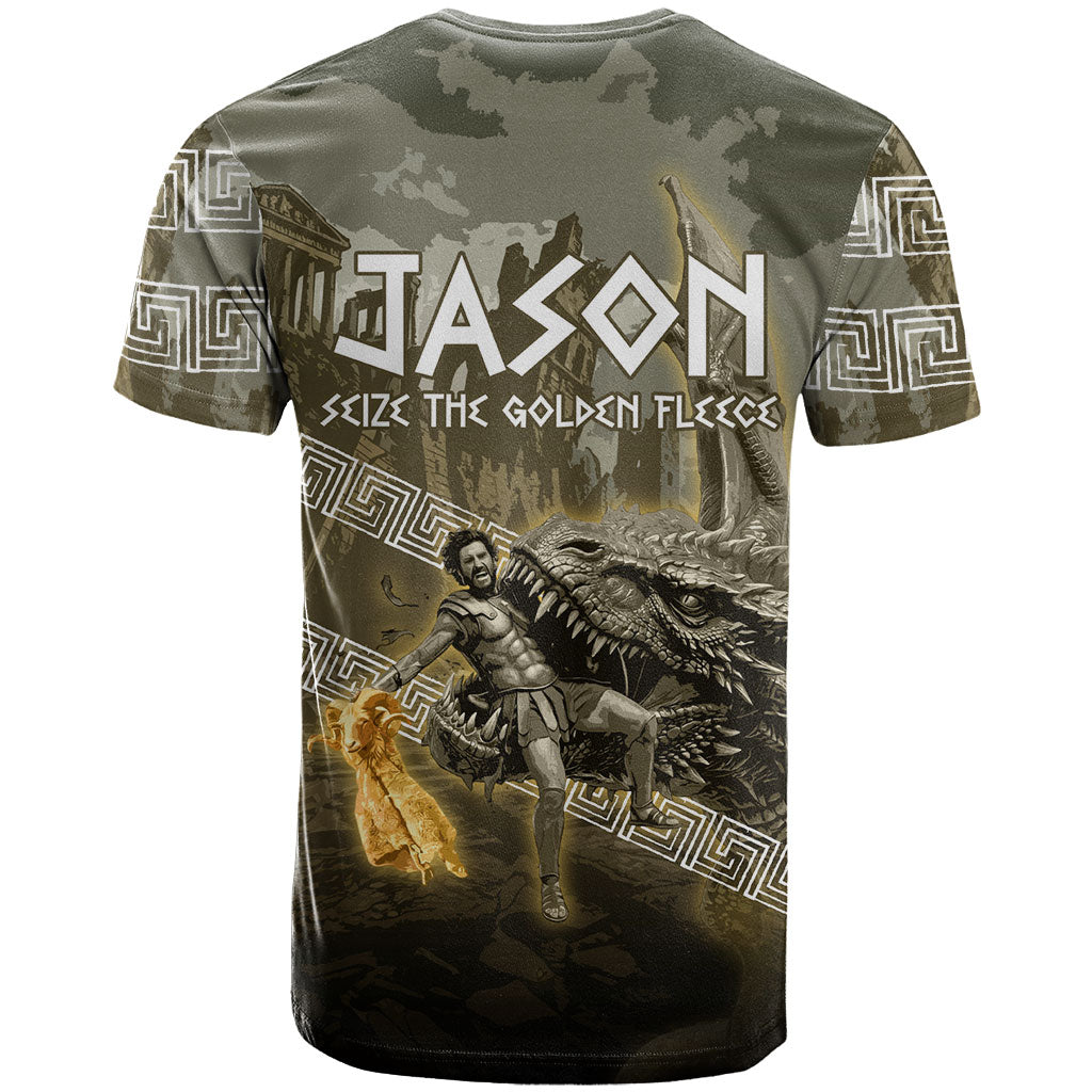 Jason Golden Fleece Seeker T Shirt Ancient Greek Mythology Heroic Warrior Dragon Battle
