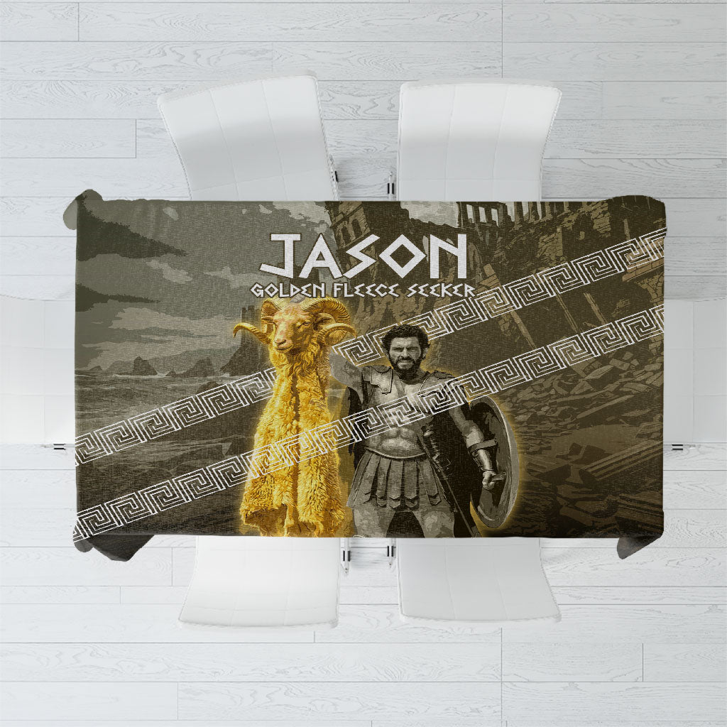 Jason Golden Fleece Seeker Tablecloth Ancient Greek Mythology Heroic Warrior Dragon Battle