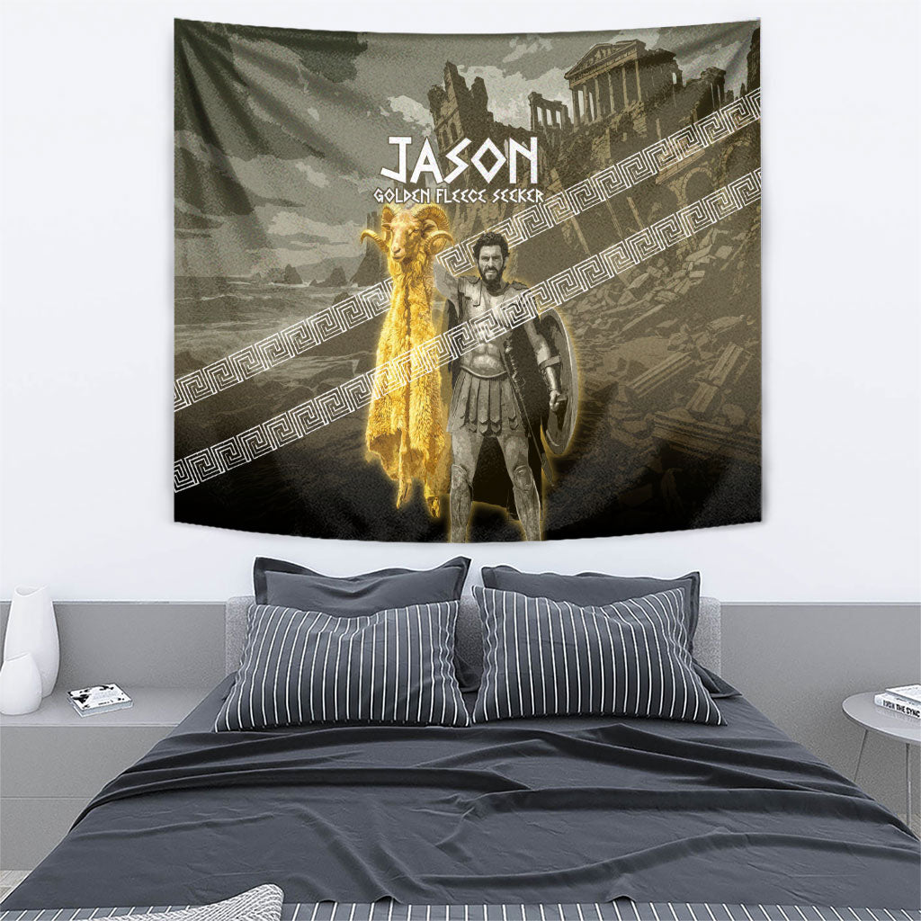 Jason Golden Fleece Seeker Tapestry Ancient Greek Mythology Heroic Warrior Dragon Battle