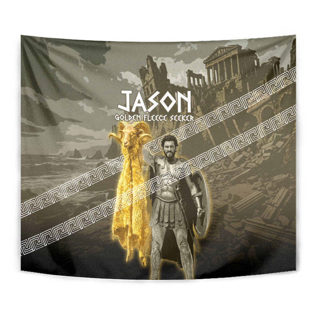 Jason Golden Fleece Seeker Tapestry Ancient Greek Mythology Heroic Warrior Dragon Battle