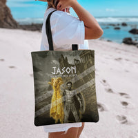 Jason Golden Fleece Seeker Tote Bag Ancient Greek Mythology Heroic Warrior Dragon Battle