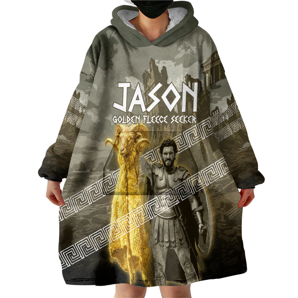 Jason Golden Fleece Seeker Wearable Blanket Hoodie Ancient Greek Mythology Heroic Warrior Dragon Battle