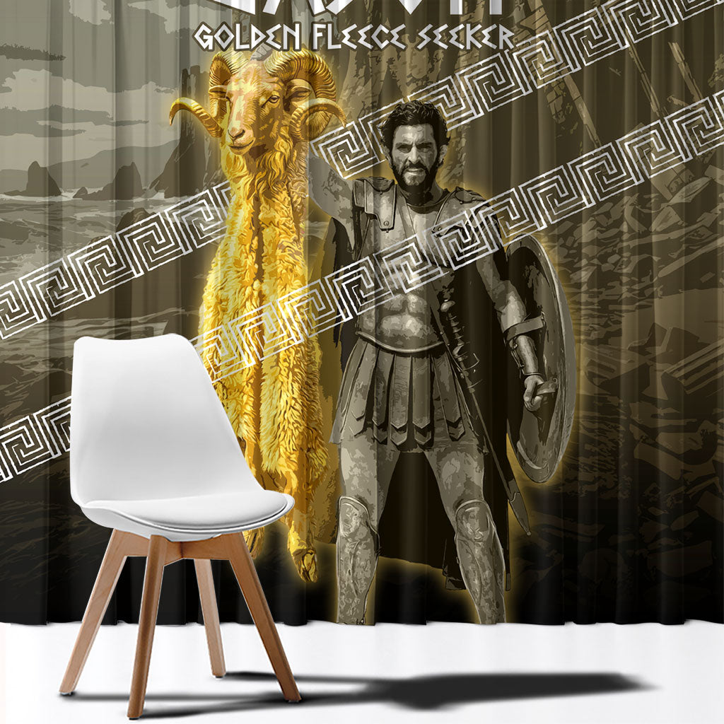Jason Golden Fleece Seeker Window Curtain Ancient Greek Mythology Heroic Warrior Dragon Battle