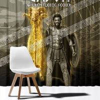 Jason Golden Fleece Seeker Window Curtain Ancient Greek Mythology Heroic Warrior Dragon Battle