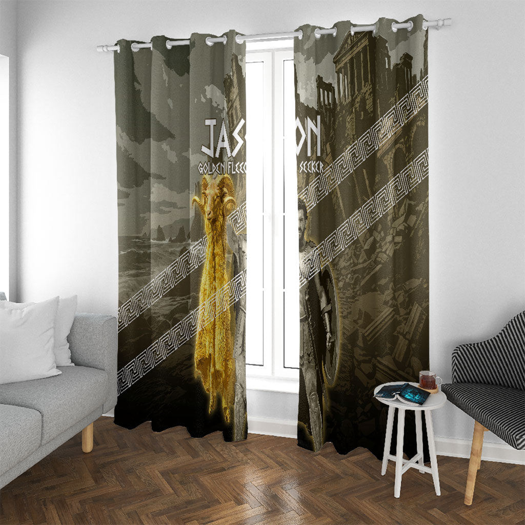 Jason Golden Fleece Seeker Window Curtain Ancient Greek Mythology Heroic Warrior Dragon Battle