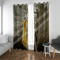 Jason Golden Fleece Seeker Window Curtain Ancient Greek Mythology Heroic Warrior Dragon Battle