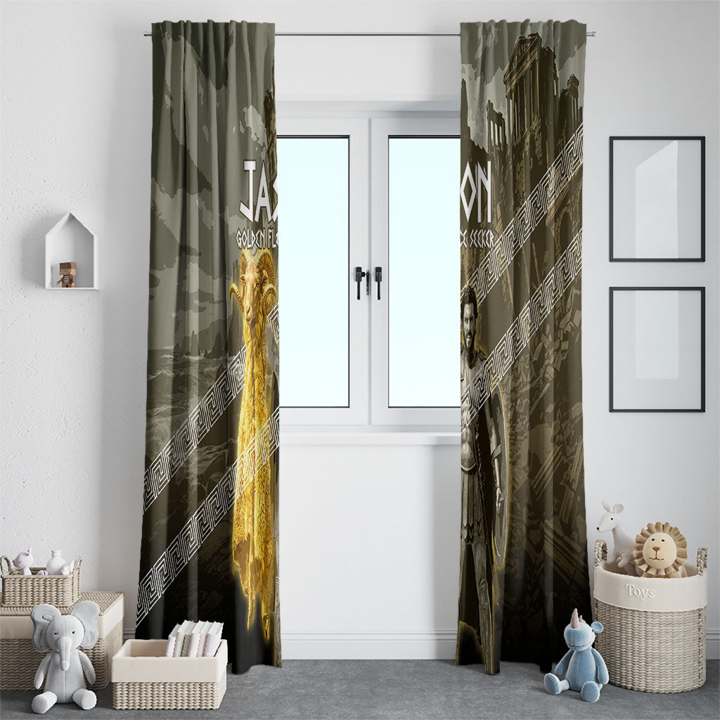 Jason Golden Fleece Seeker Window Curtain Ancient Greek Mythology Heroic Warrior Dragon Battle