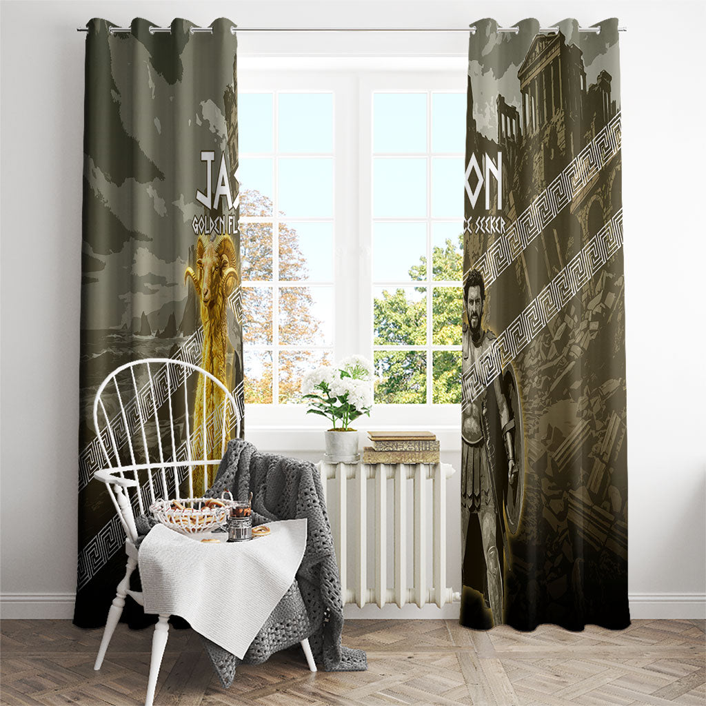 Jason Golden Fleece Seeker Window Curtain Ancient Greek Mythology Heroic Warrior Dragon Battle