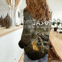 Jason Golden Fleece Seeker Women Casual Shirt Ancient Greek Mythology Heroic Warrior Dragon Battle