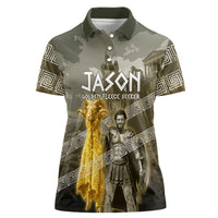 Jason Golden Fleece Seeker Women Polo Shirt Ancient Greek Mythology Heroic Warrior Dragon Battle