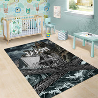 Jason Argo The First Voyage Area Rug Ancient Greek Mythology Heroic Warrior Dragon Battle