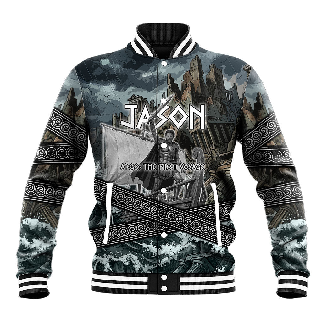 Jason Argo The First Voyage Baseball Jacket Ancient Greek Mythology Heroic Warrior Dragon Battle