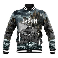 Jason Argo The First Voyage Baseball Jacket Ancient Greek Mythology Heroic Warrior Dragon Battle