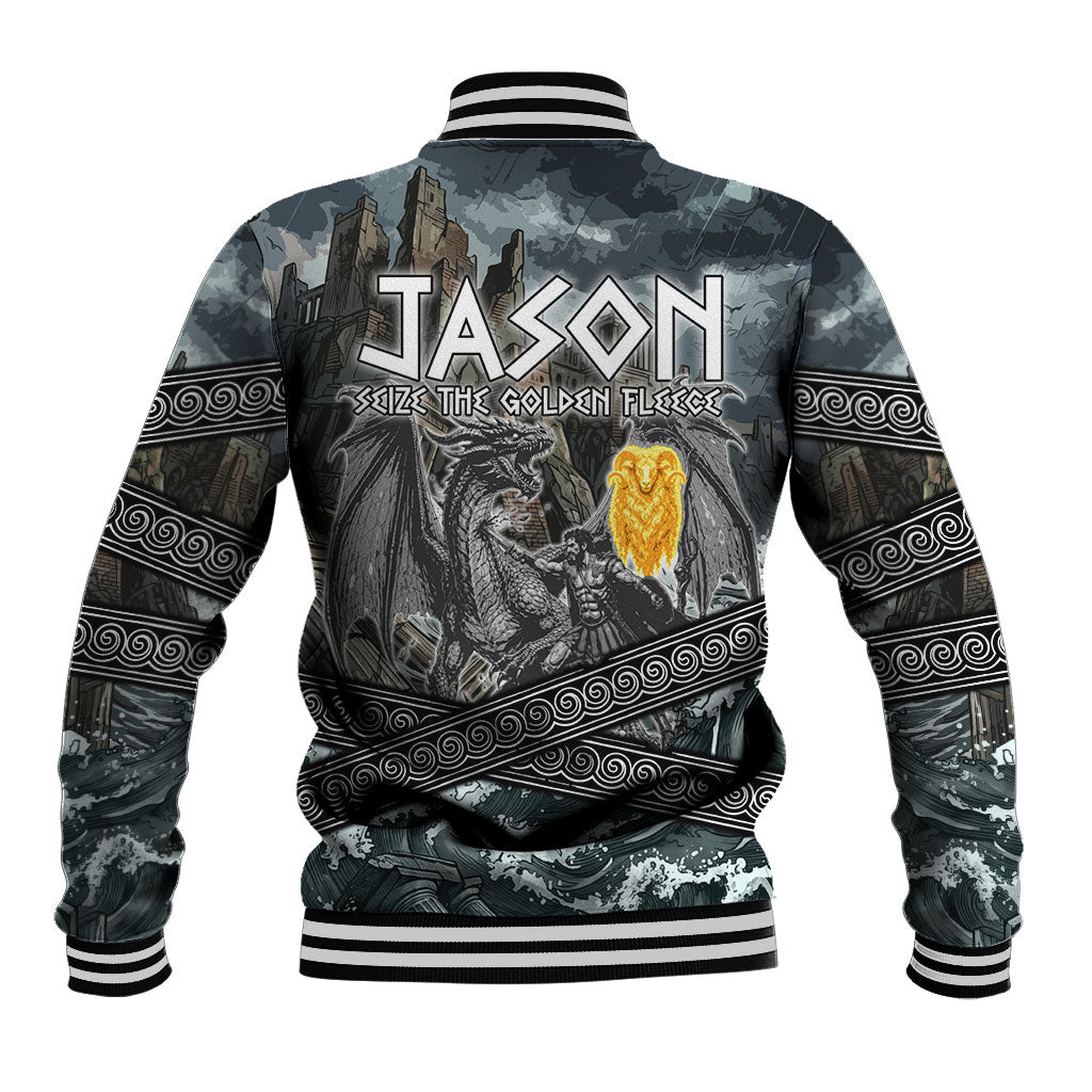 Jason Argo The First Voyage Baseball Jacket Ancient Greek Mythology Heroic Warrior Dragon Battle