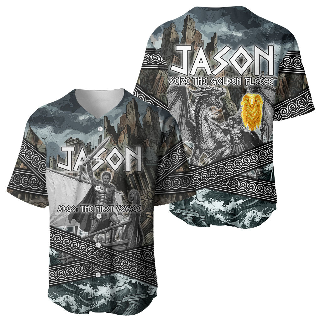 Jason Argo The First Voyage Baseball Jersey Ancient Greek Mythology Heroic Warrior Dragon Battle