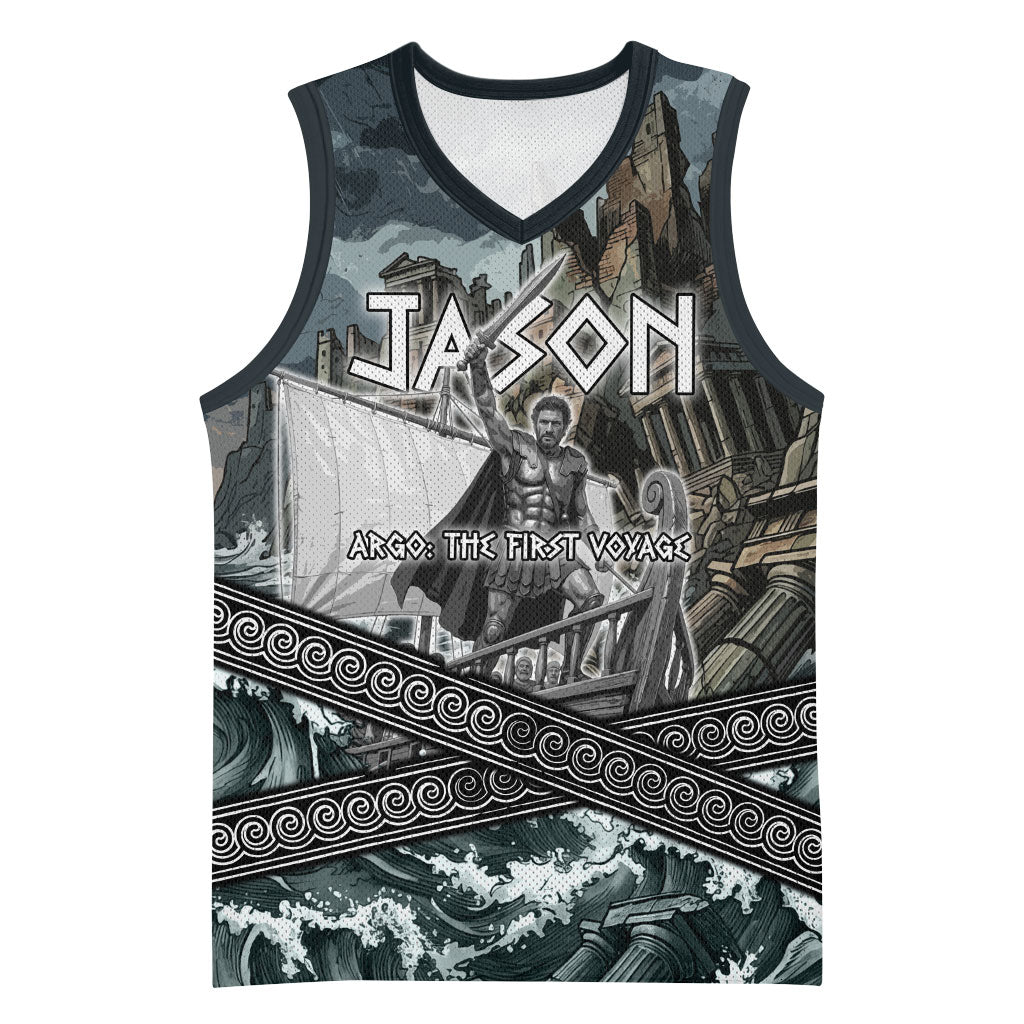 Jason Argo The First Voyage Basketball Jersey Ancient Greek Mythology Heroic Warrior Dragon Battle