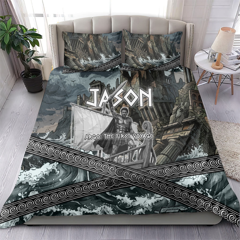 Jason Argo The First Voyage Bedding Set Ancient Greek Mythology Heroic Warrior Dragon Battle
