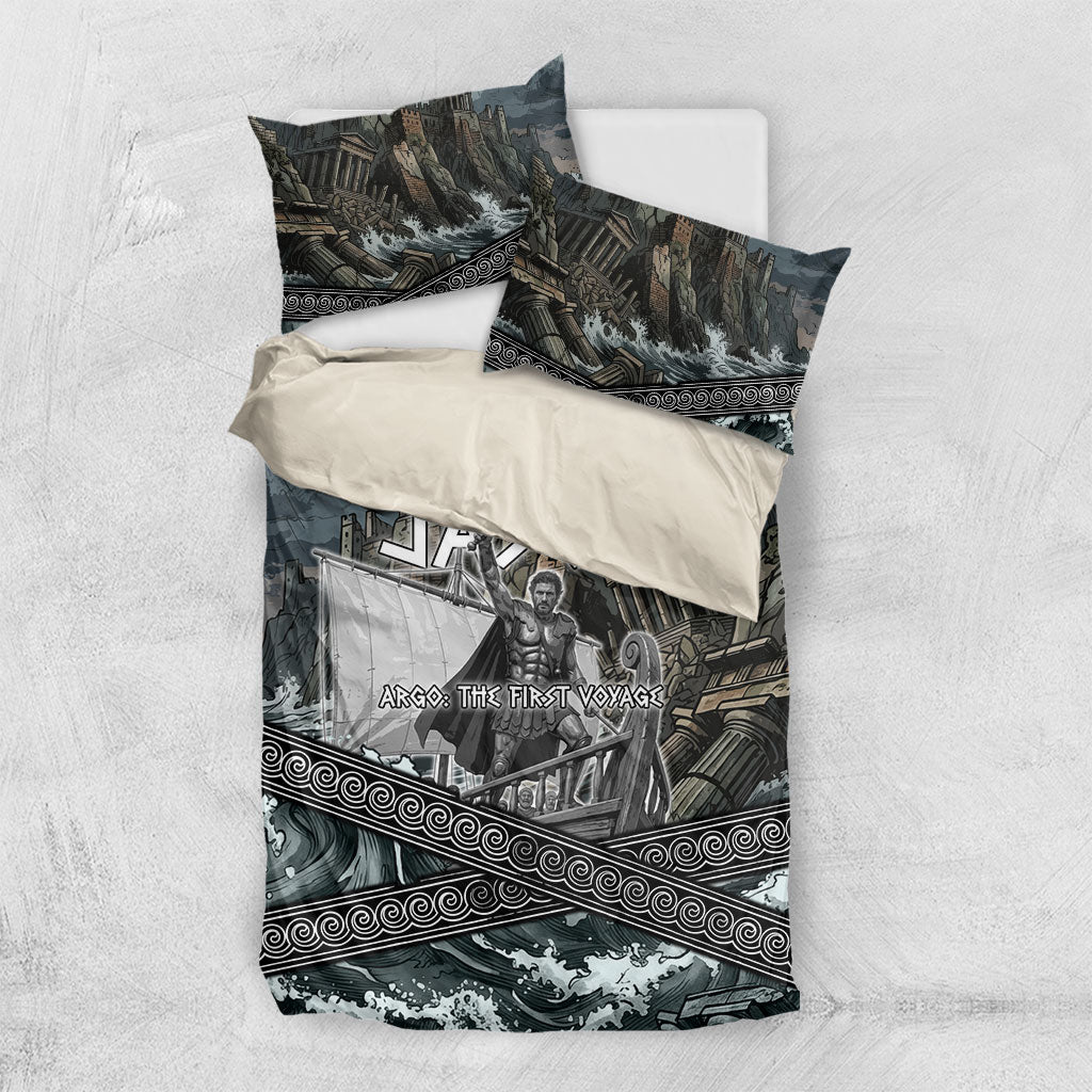 Jason Argo The First Voyage Bedding Set Ancient Greek Mythology Heroic Warrior Dragon Battle