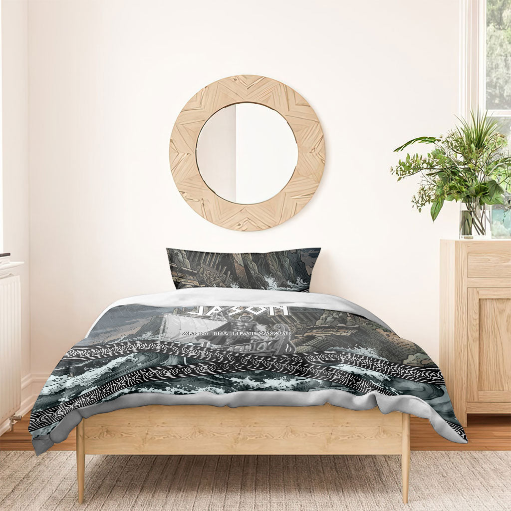 Jason Argo The First Voyage Bedding Set Ancient Greek Mythology Heroic Warrior Dragon Battle