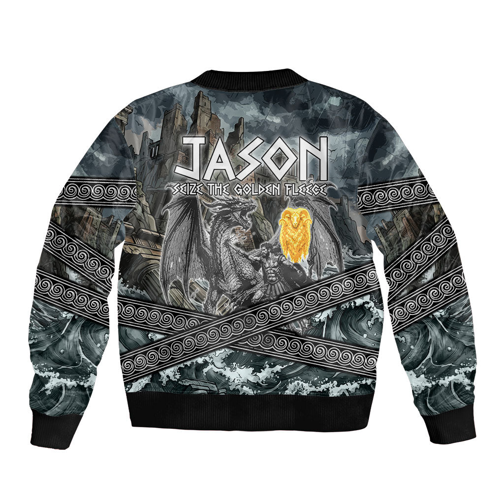 Jason Argo The First Voyage Bomber Jacket Ancient Greek Mythology Heroic Warrior Dragon Battle