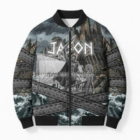 Jason Argo The First Voyage Bomber Puffer Jacket Ancient Greek Mythology Heroic Warrior Dragon Battle