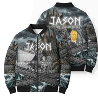 Jason Argo The First Voyage Bomber Puffer Jacket Ancient Greek Mythology Heroic Warrior Dragon Battle