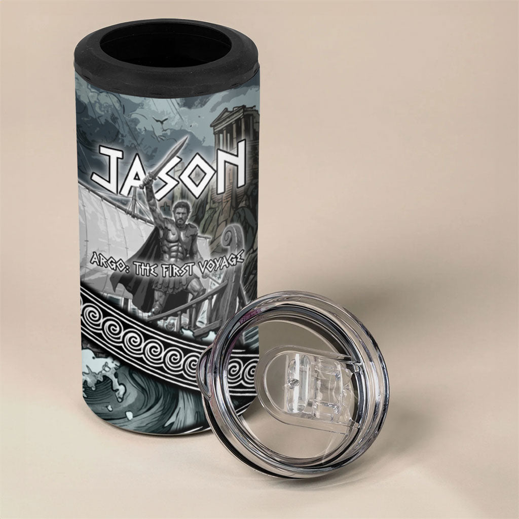 Jason Argo The First Voyage 4 in 1 Can Cooler Tumbler Ancient Greek Mythology Heroic Warrior Dragon Battle