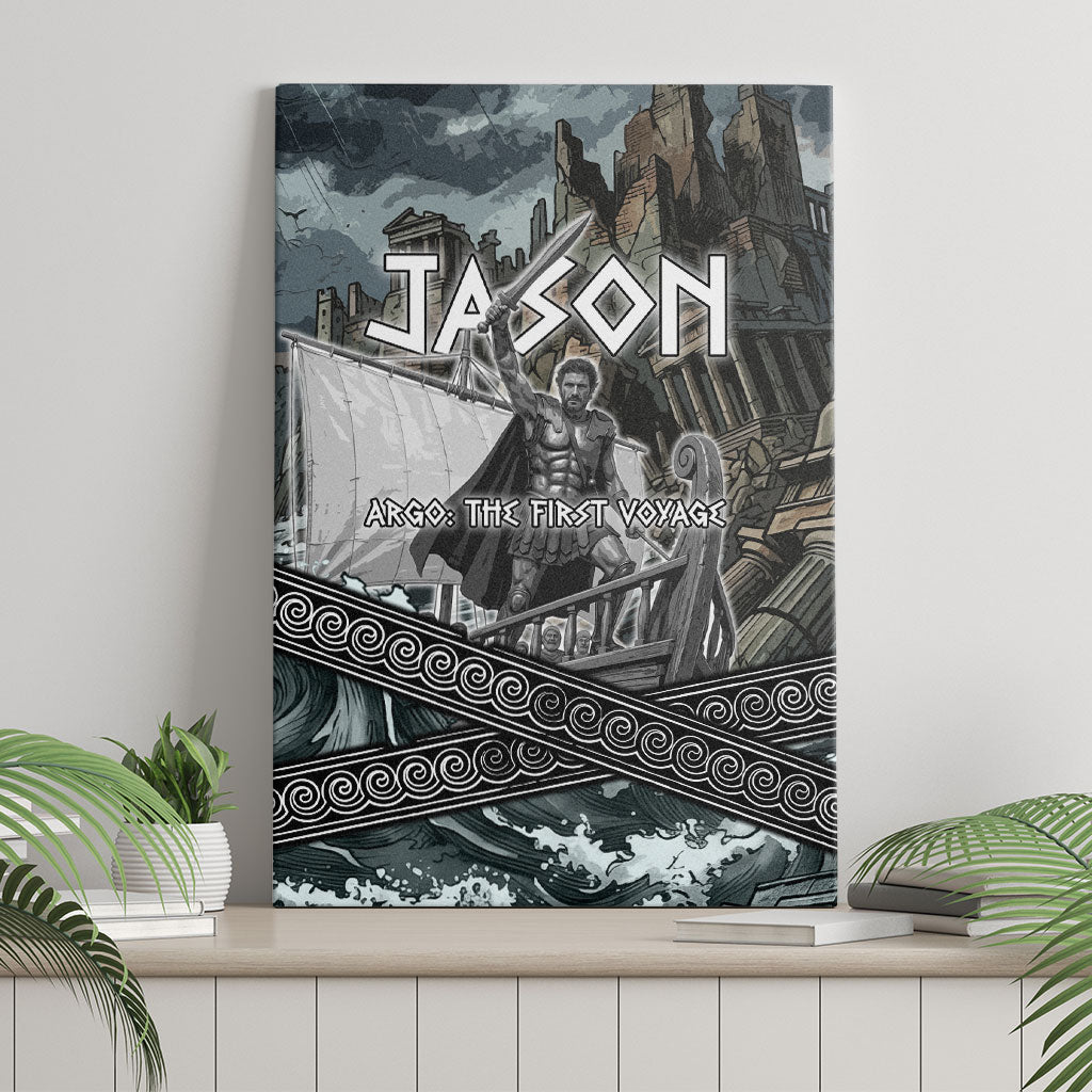 Jason Argo The First Voyage Canvas Wall Art Ancient Greek Mythology Heroic Warrior Dragon Battle