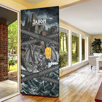 Jason Argo The First Voyage Door Cover Ancient Greek Mythology Heroic Warrior Dragon Battle