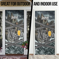 Jason Argo The First Voyage Door Cover Ancient Greek Mythology Heroic Warrior Dragon Battle