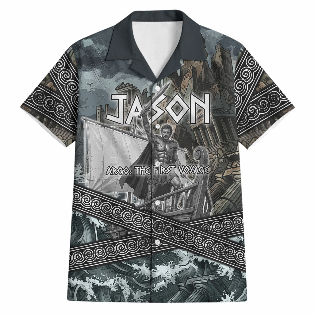 Jason Argo The First Voyage Hawaiian Shirt Ancient Greek Mythology Heroic Warrior Dragon Battle