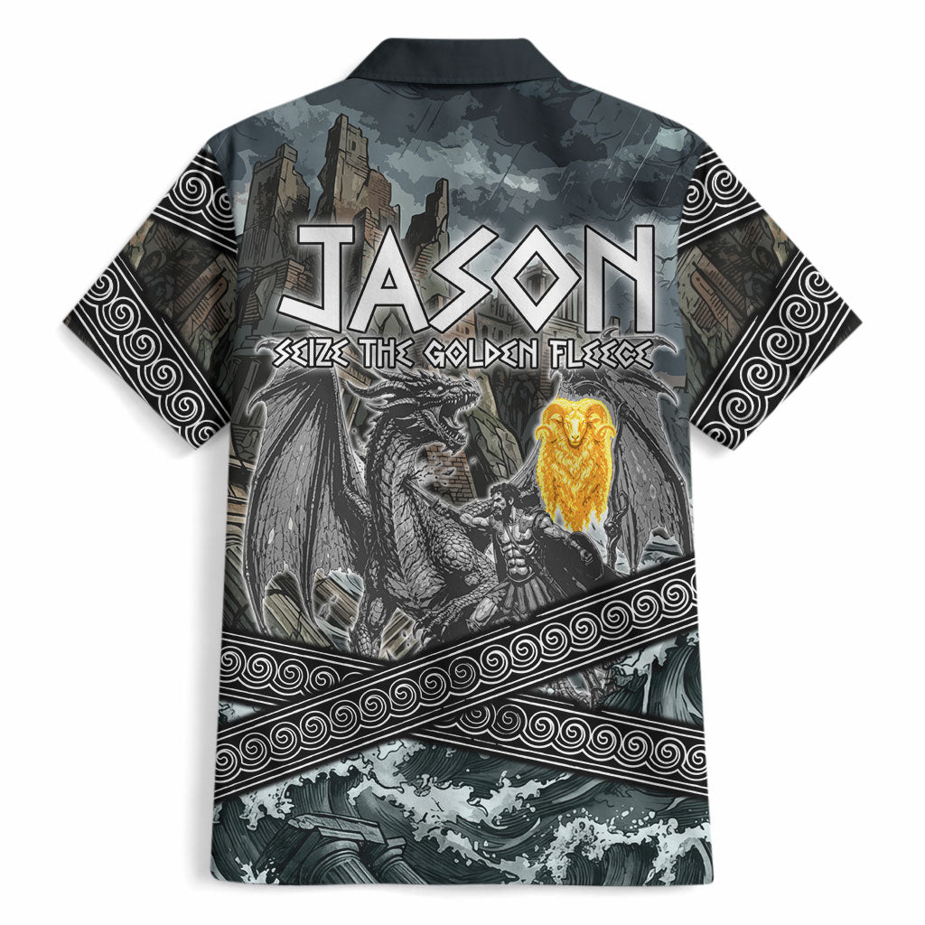 Jason Argo The First Voyage Hawaiian Shirt Ancient Greek Mythology Heroic Warrior Dragon Battle