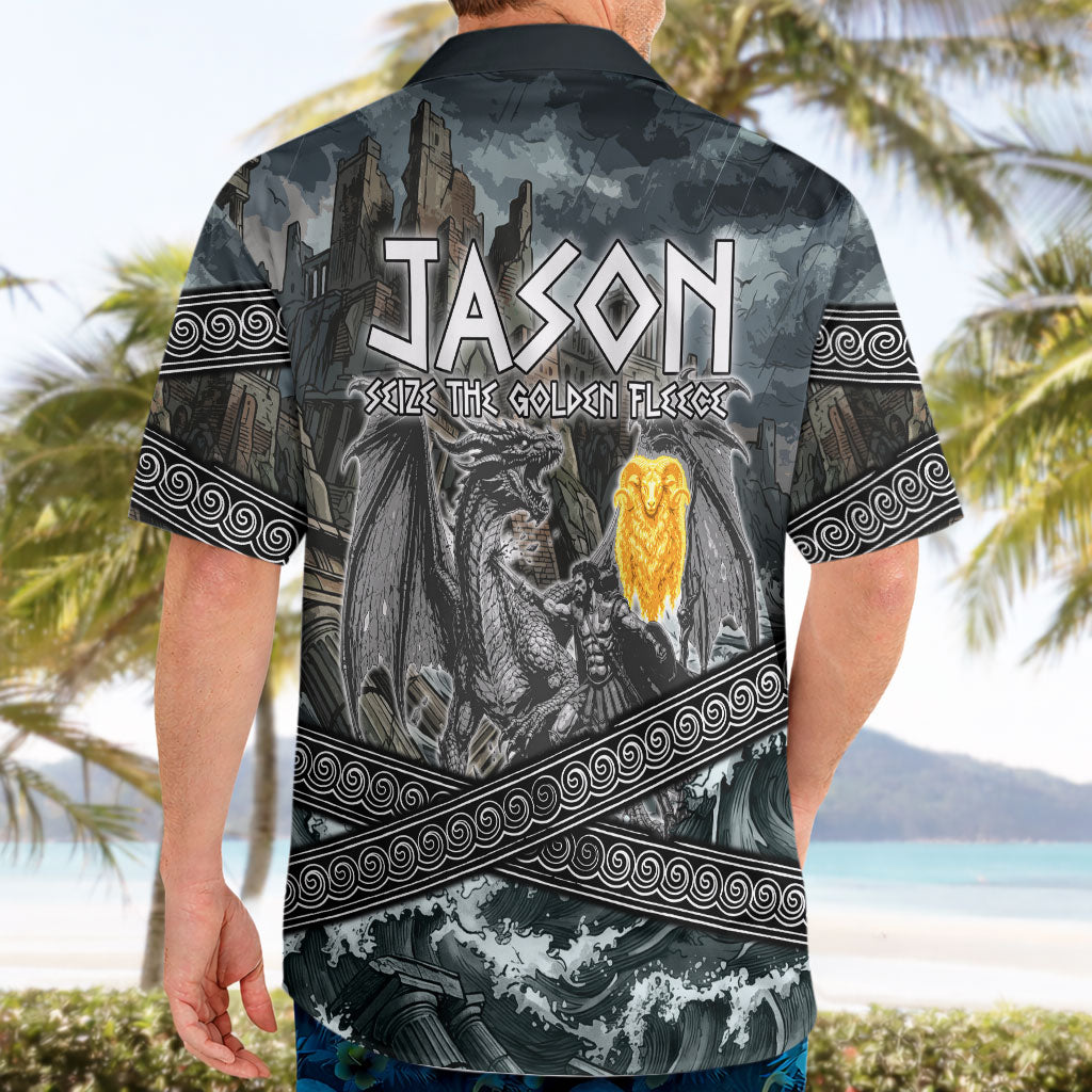 Jason Argo The First Voyage Hawaiian Shirt Ancient Greek Mythology Heroic Warrior Dragon Battle