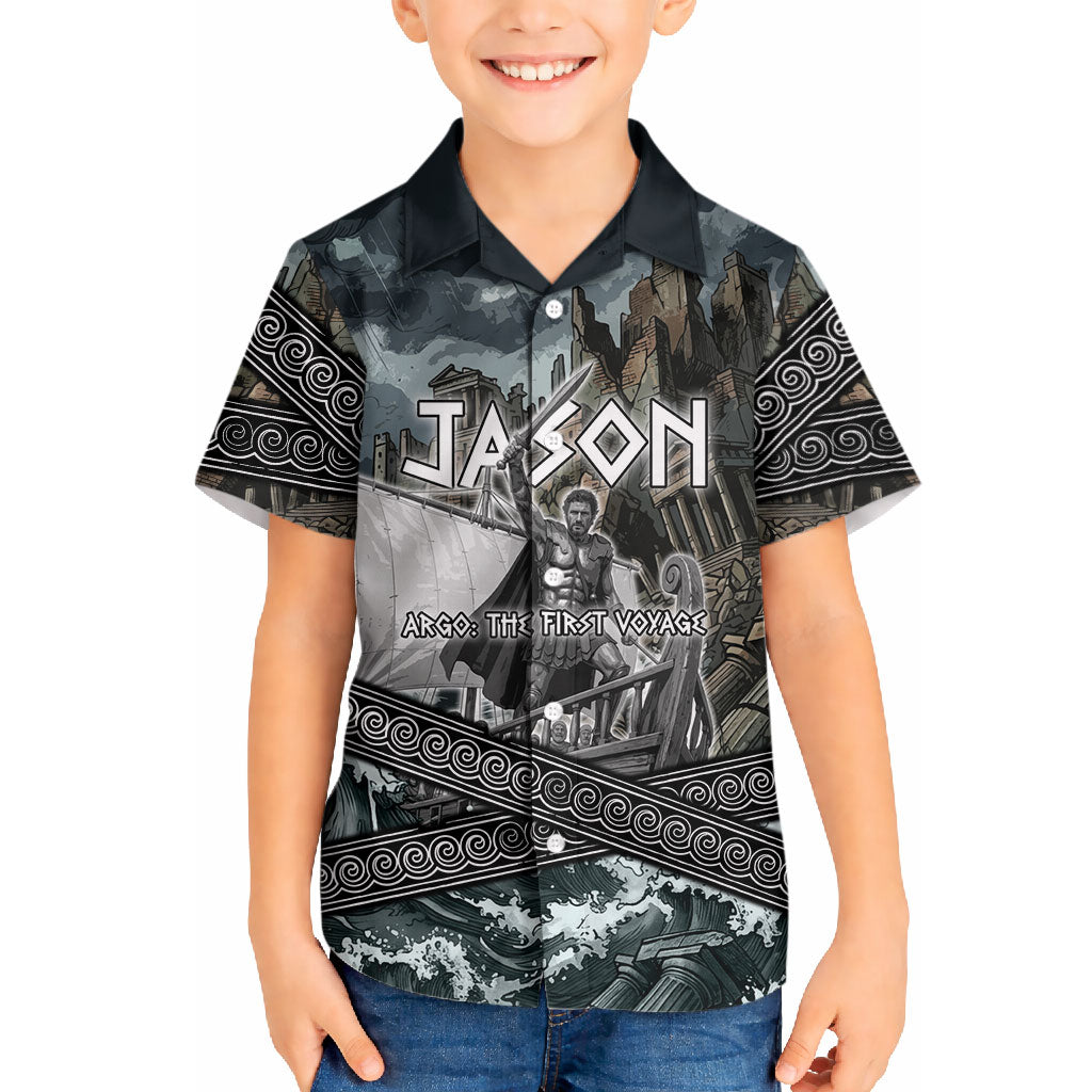 Jason Argo The First Voyage Hawaiian Shirt Ancient Greek Mythology Heroic Warrior Dragon Battle