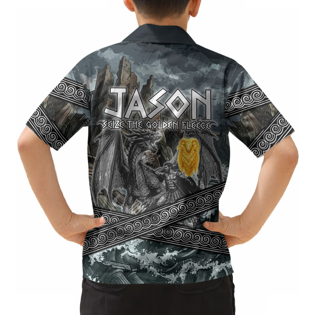 Jason Argo The First Voyage Hawaiian Shirt Ancient Greek Mythology Heroic Warrior Dragon Battle