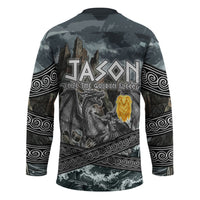 Jason Argo The First Voyage Hockey Jersey Ancient Greek Mythology Heroic Warrior Dragon Battle