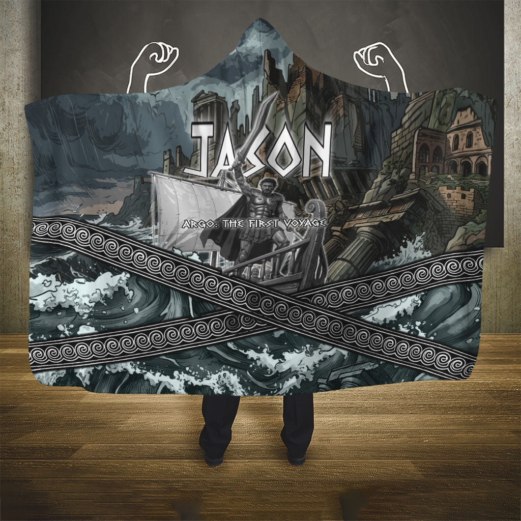 Jason Argo The First Voyage Hooded Blanket Ancient Greek Mythology Heroic Warrior Dragon Battle
